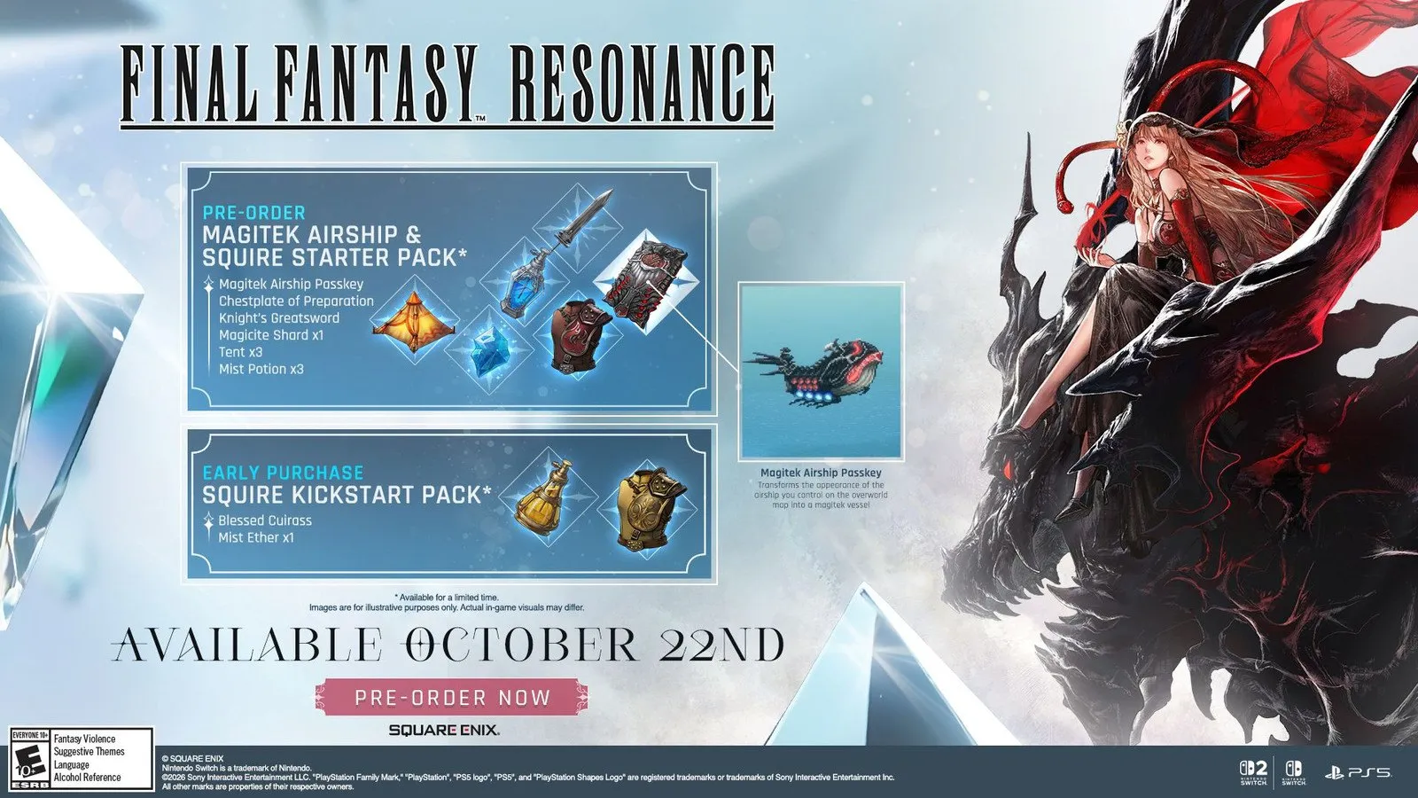 Official FINAL FANTASY RESONANCE retail key art
